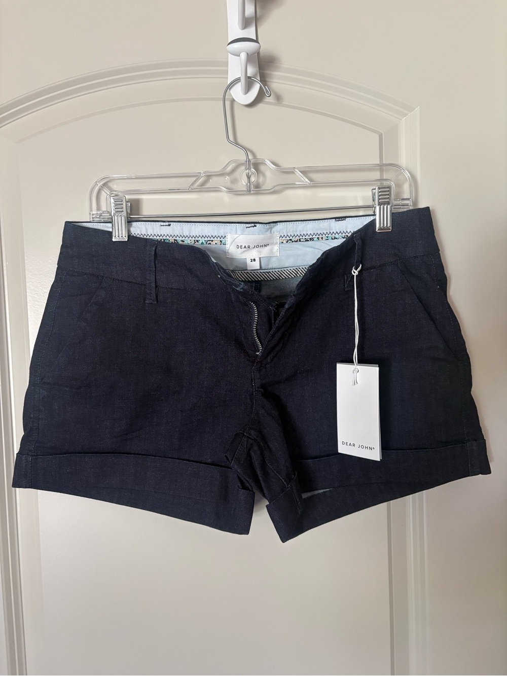 NWT Sz 28 Dear John Dark Denim Women's Shorts